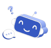 Chatbot AI assistant for online support illustrator