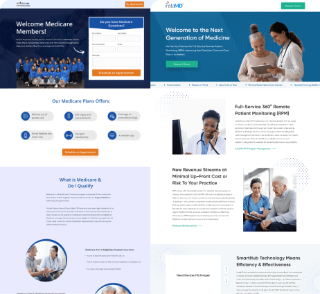 medical landing page design