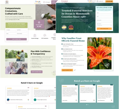 High-Converting Cremation Pages
