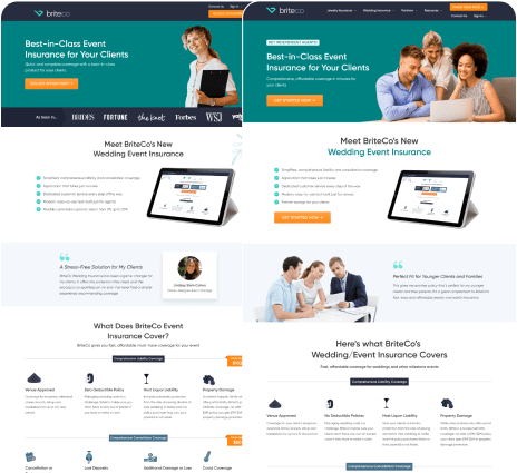 High-Converting Insurance Pages