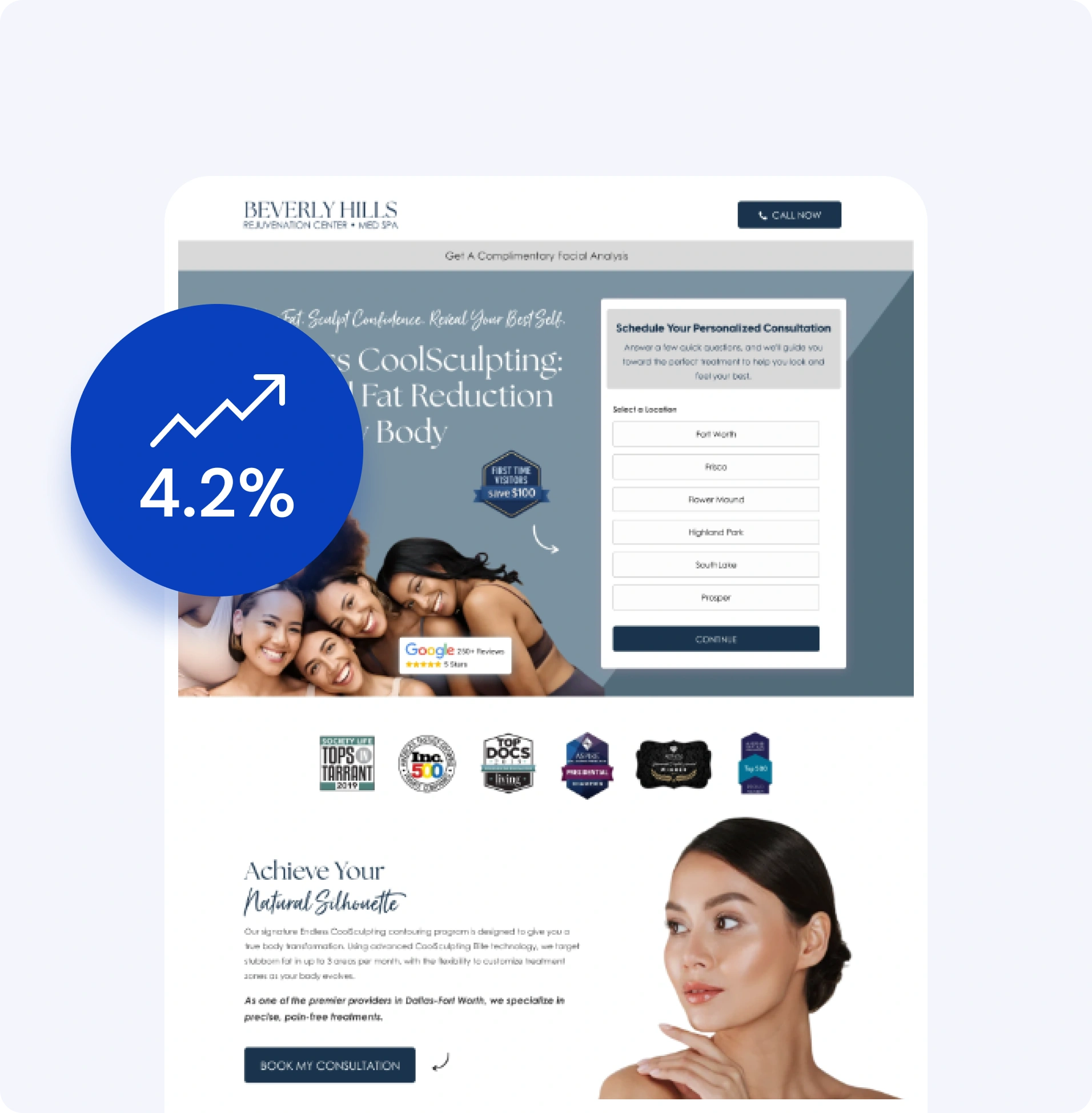 Multi-Location Consultation Booking Funnel for Med Spa