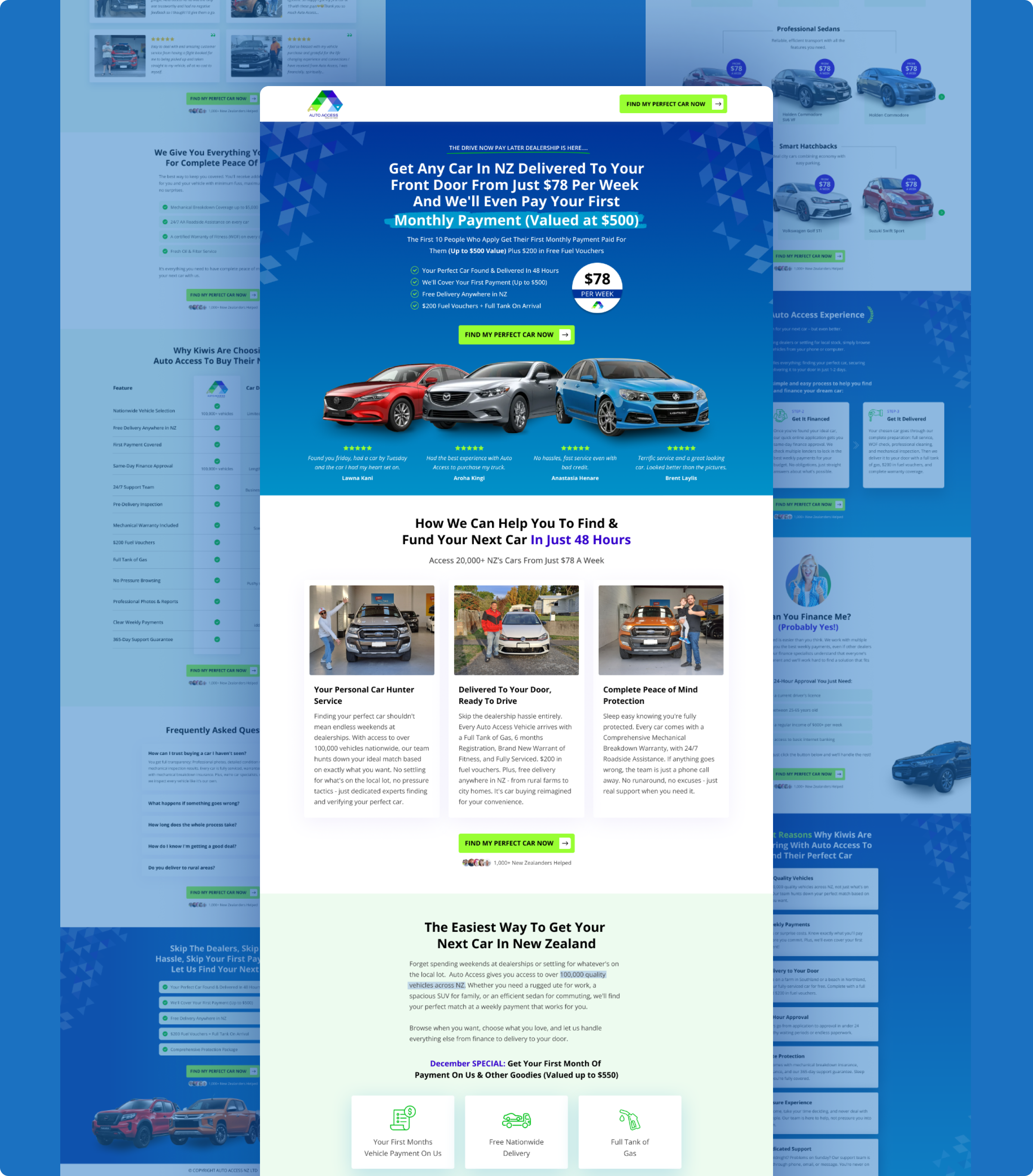 What is a long-form landing page?